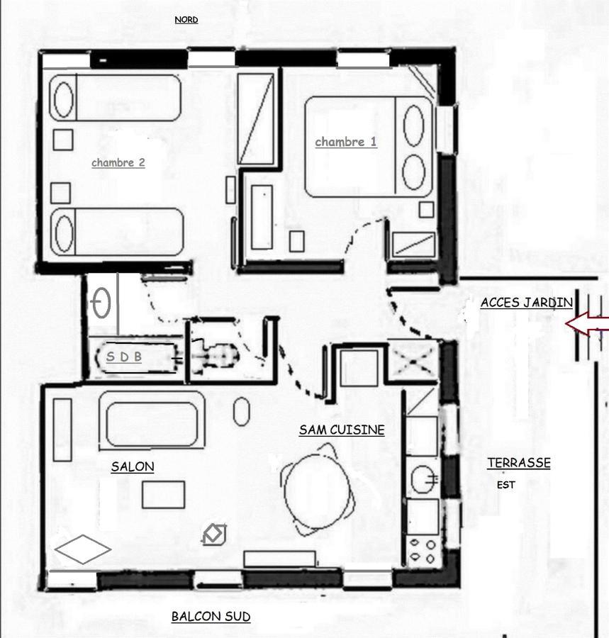 "Chalet Les Aravis" Chalet Et Appartements 大博尔南 外观 照片