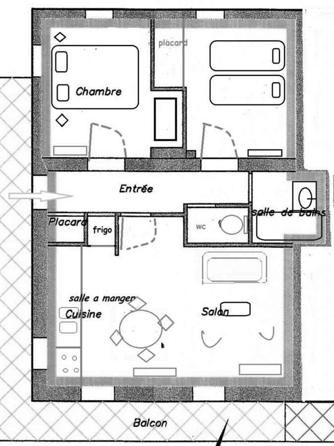 "Chalet Les Aravis" Chalet Et Appartements 大博尔南 外观 照片
